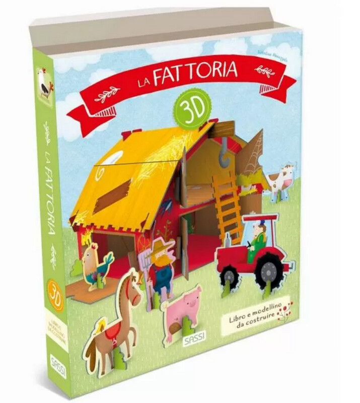 Sassi La Fattoria Libro più Modellino da Costruire in 3D