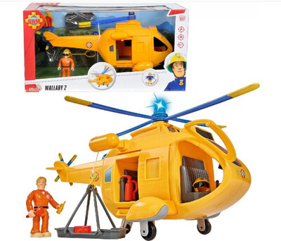 Simba Sam Il Pompiere Elicottero "Wallaby 2" con Personaggio