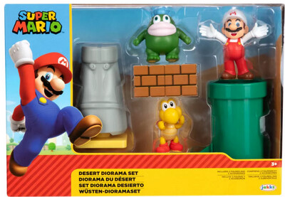 Super Mario Personaggi 6 Cm Playset Deserto