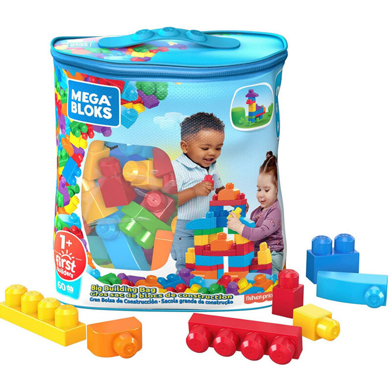 Mega Bloks sacca con blocchi da costruzione 60 pezzi