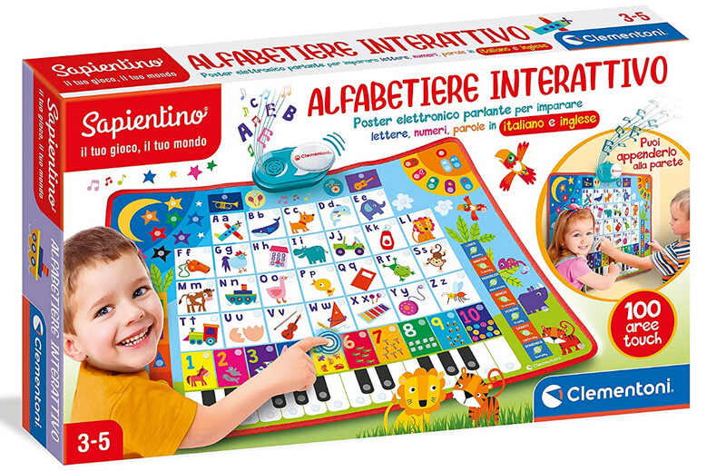 Clementoni Alfabetiere Interattivo Poster Elettronico Educativo