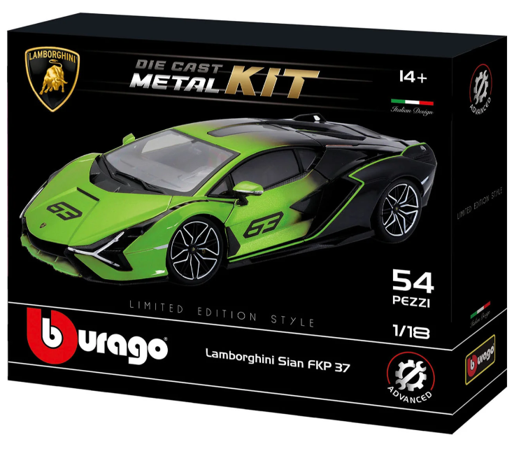 Bburago Lamborghini Sian FKP37 Metal Kit 1:18