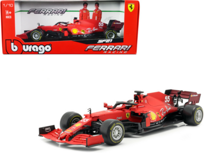 Bburago Ferrari F1 SF21 Carlos Sainz Scala 1:18