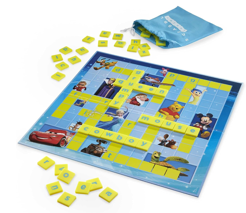 Gioco di Società Scrabble Disney Il Gioco delle Parole 2 in 1 Mattel