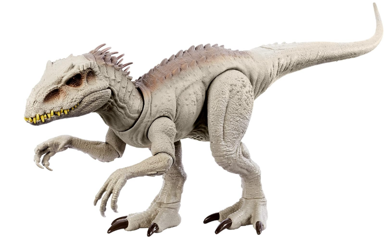 Jurassic World - Indominus Rex Caccia e Divora, dinosauro con luci e suoni