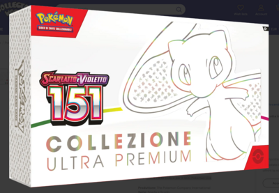 Pokémon Scarlatto & Violetto 151 Collezione Ultra Premium Mew (IT)