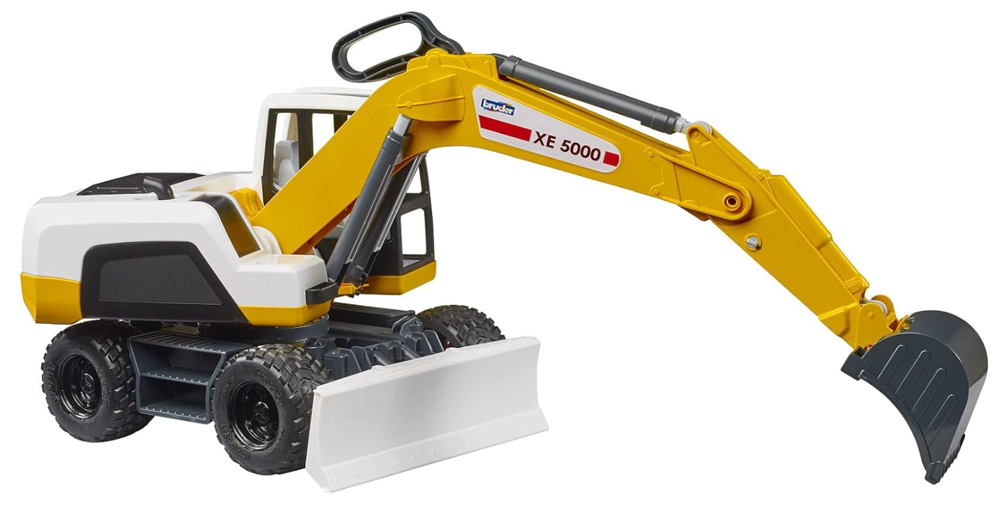 Bruder Escavatore con Ruote