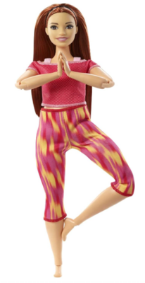 Barbie Bambola Snodata Made to Move Vestito Rosso