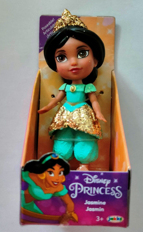 Jakks Pacific Disney Princess Jasmine con Glitter articolata 8 cm
