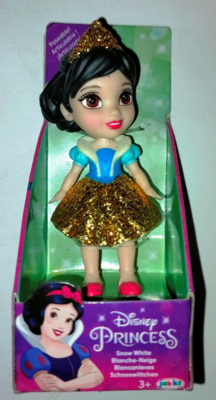 Jakks Pacific Disney Princess Biancaneve con Glitter articolata 8 cm