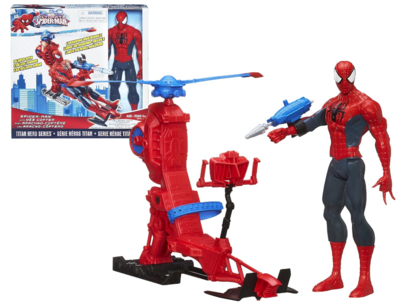 Hasbro Spiderman Elicottero con Personaggio da 30 cm