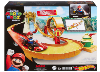 Hot Wheels Super Mario Bros - Corsa nella Giungla di Kong Pista con Macchina di Super Mario