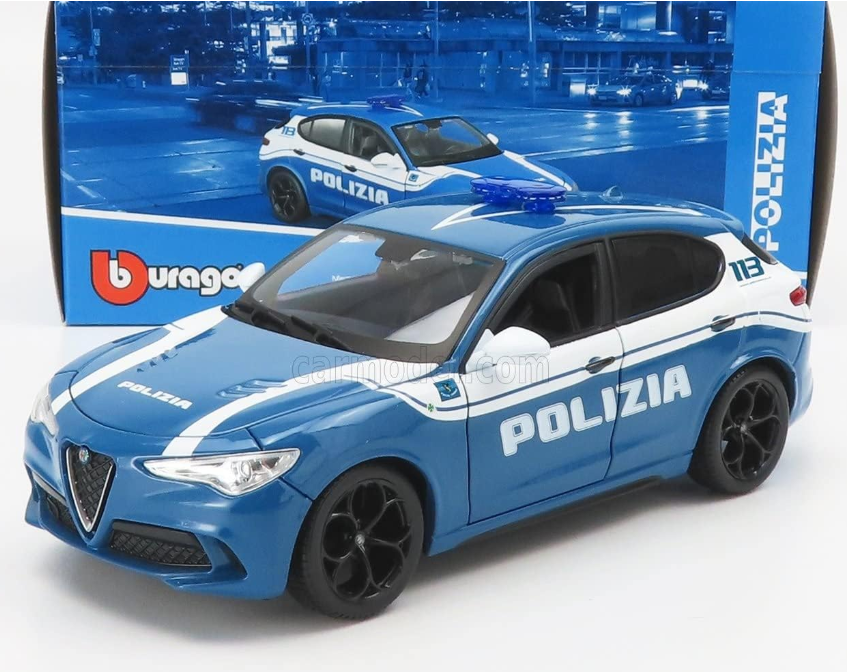 Bburago Alfa Romeo Stelvio Polizia scala 1:24