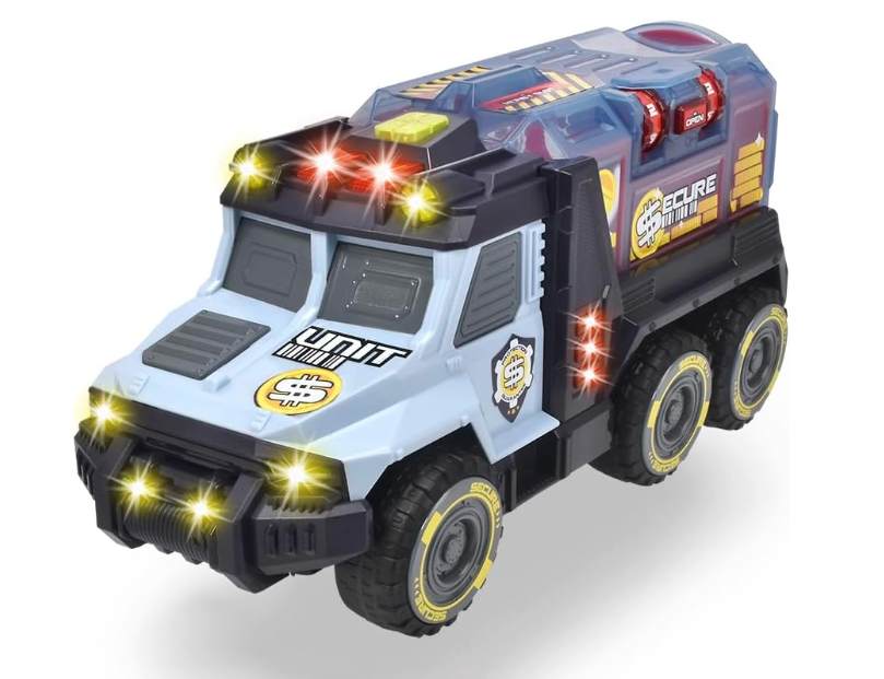 Simba Dickie Toys Money Truck Poreta valori con Compartimento Segreto Rimovibile, 35 cm