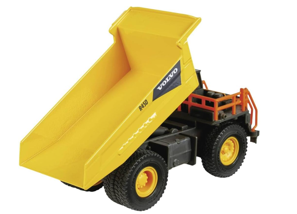 Majorette, Camion Volvo Rigid Hauler cm 20, 213723000, 3 anni,Giallo E Nero