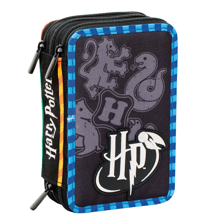 Seven Astuccio 3 Zip Harry Potter Completo di Tutto