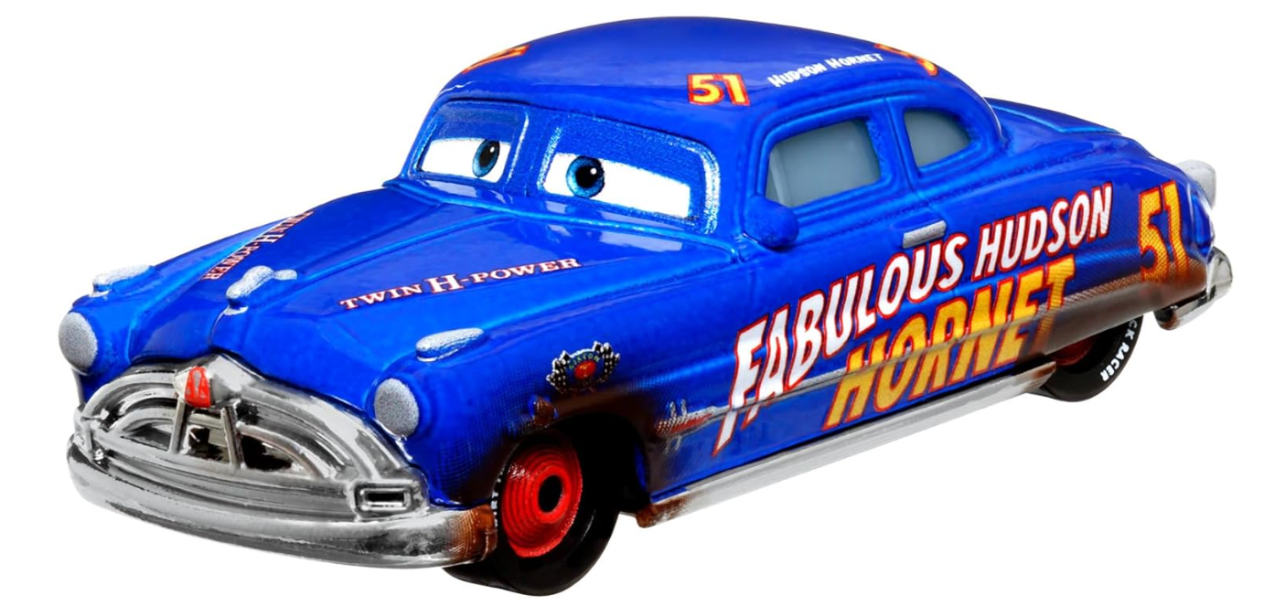 Disney Pixar Cars  Personaggio Scala 1:55 Fabulous Hudson Hornet su Sterrato
