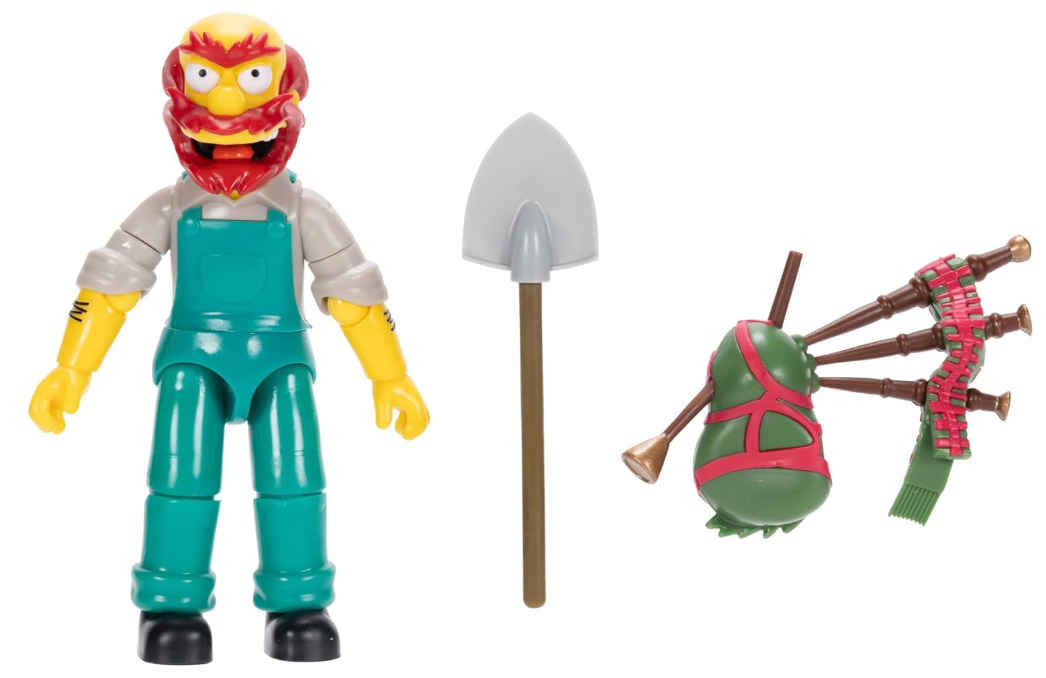 The Simpsons Personaggio Articolato di Willie Il Giardiniere