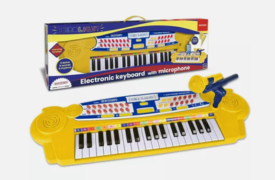 Bontempi 12 3735 Tastiera Elettronica A 37 Tasti Con Microfono, Vano Porta Smartphone E Connessione Mp3.