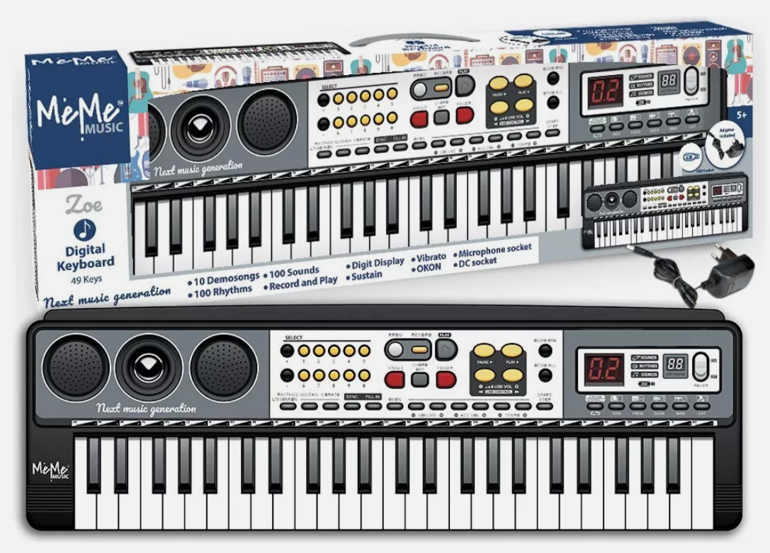 Meme Music Tastiera musicale 49 tasti con Display Digitale