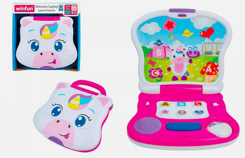 Winfun Laptop Unicorno Parlante Junior prima Infanzia