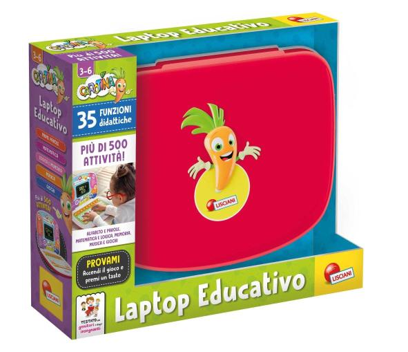 CAROTINA LAPTOP COMPUTER EDUCATIVO 3-6 ANNI