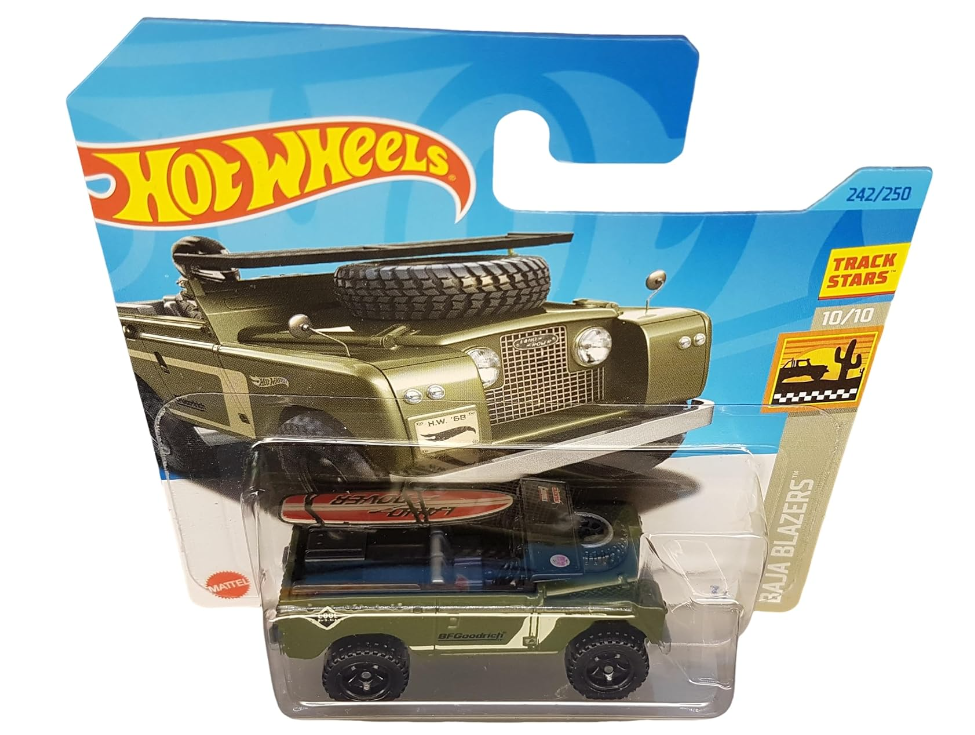 Hot Wheels - Land Rover Series II - Baja Blazers 10/10 - HKG65 - Short Card - Track Stars - BFGoodrich - Mattel 2023 edizione Limitata