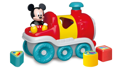 Clementoni Disney Shape Sorter Train - Trenino con Personaggio Mickey e Formine