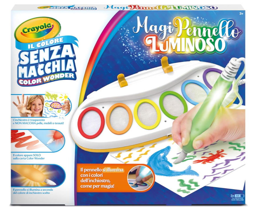 CRAYOLA Color Wonder MagiPennello Luminoso Set Pittura Senza Macchia