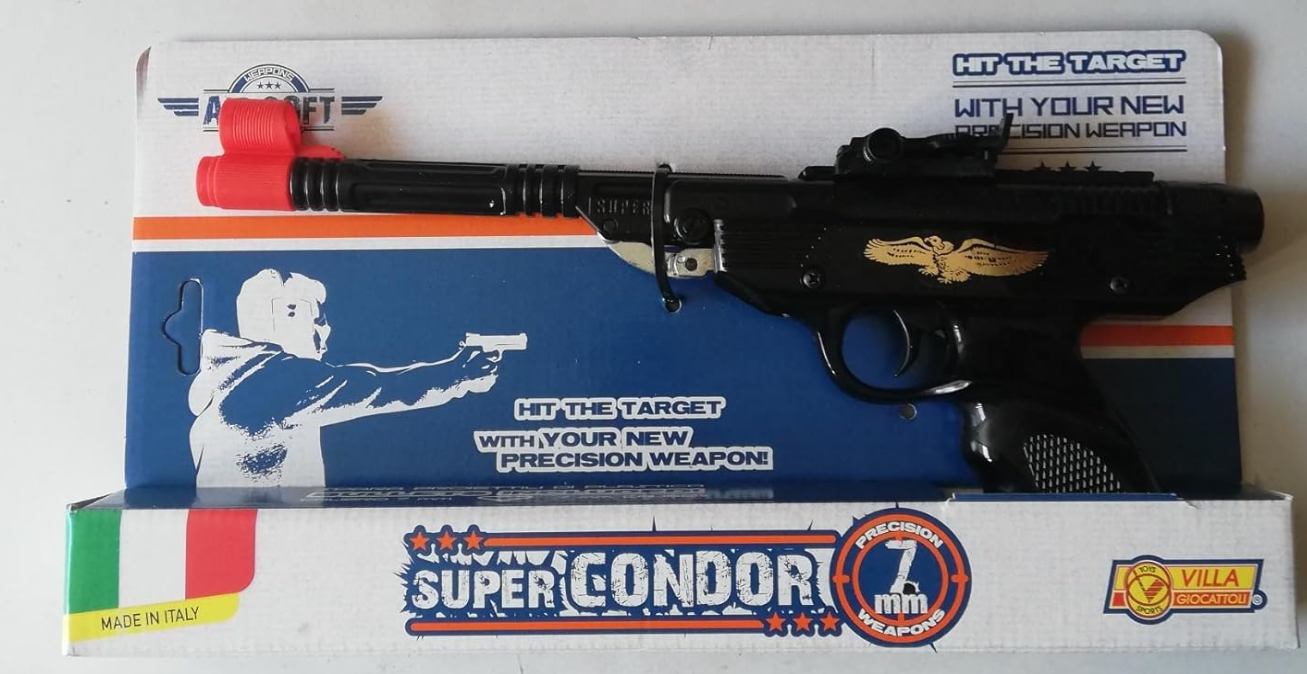 Villa Condor Pistola Giocattolo con Gommini Morbidi