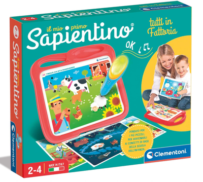 Clementoni Il mio Primo Sapientino Tutti in Fattoria - Gioco Educativo Elettronico Parlante Bambini 2 Anni