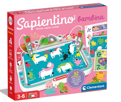 Clementoni Sapientino Bambina - Gioco Educativo Elettronico Parlante Bambini 3 Anni