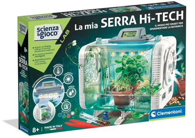 Clementoni Scienza e Gioco Lab - La Mia Serra Hi-Tech, Laboratorio di Botanica Bambini 8+ Anni, 3 modalità di Coltivazione Piante, con LED e Schermo LCD Clementoni Scienza e Gioco Lab - La Mia Serra Hi-Tech, Laboratorio di Botanica Bambini 8+ Anni, 3 modalità di Coltivazione Piante, con LED e Schermo LCD