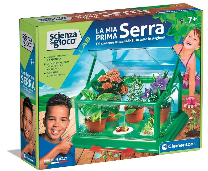 Clementoni - 19348 - Scienza E Gioco Lab - La Mia Prima Serra - Laboratorio Scientifico Botanico per Bambini