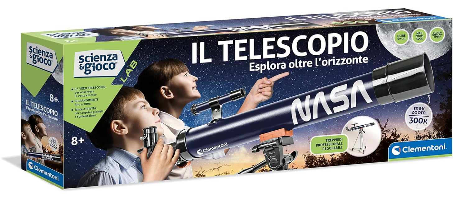 Clementoni scienza e Gioco Telescopio Professionale per bambini con Cavalletto