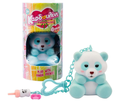 Coccolotti - Panda Friends Orso "Romeo" Orsetti con Biberon, Portachiavi E Funzioni Speciali, Luci E Suoni Colore Azzurro