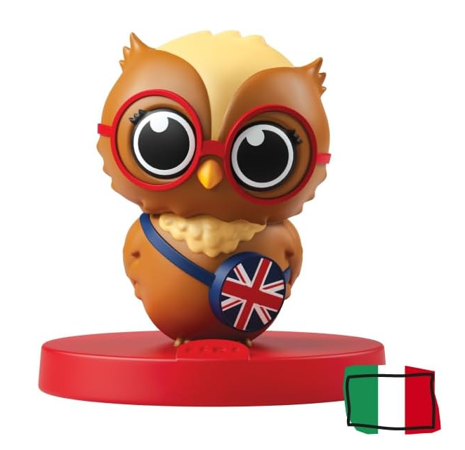 FABA Personaggio Sonoro – A day with Olivia, ascolta e impara – Storie e fiabe sonore in inglese per Bambini e bambine 1+ anni, Giocattolo con Contenuto Educativo, Versione Italiana