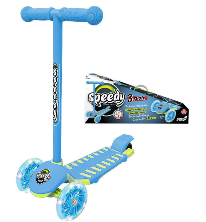 Sport One Monopattino Speedy 3 Ruote Blu