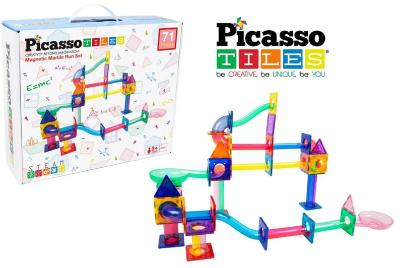 Costruzioni magnetiche Picasso Tiles Pista Magnetica 71 Pezzi
