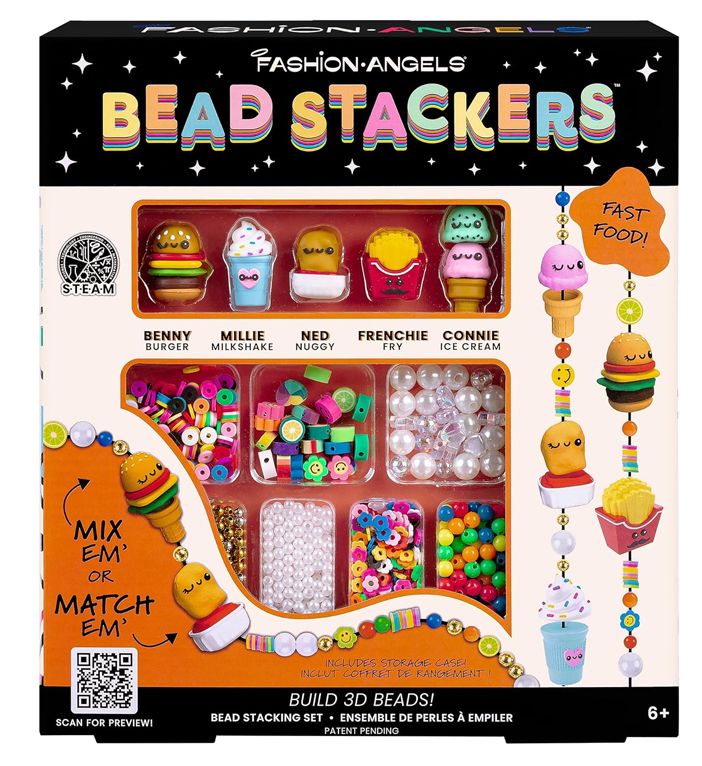 Crayola Bead Stackers Fast Food Fun - Kit Creazione Collane e Braccialetti