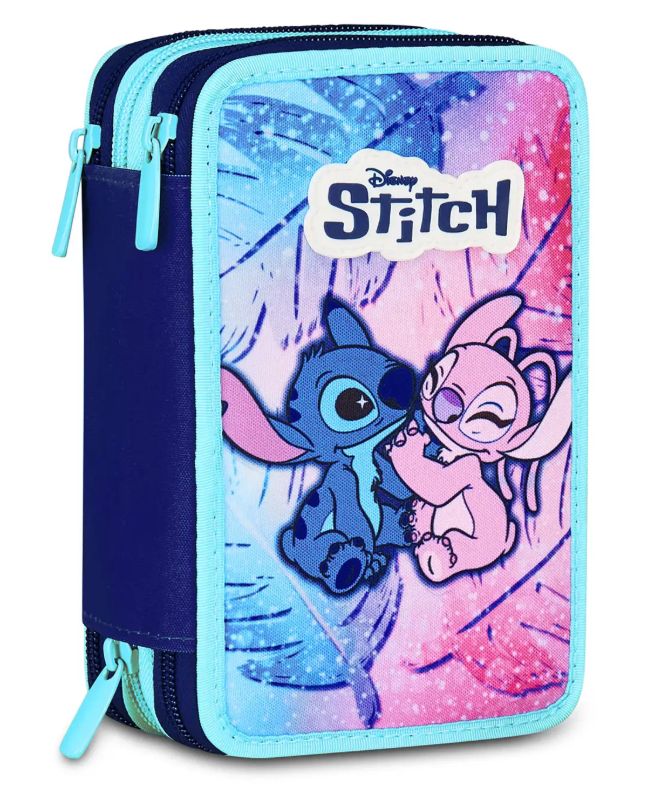 Seven Astuccio 3 Zip Disney Lilo & Stitch Completo di tutto