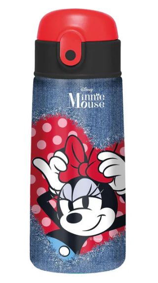 Seven Minnie Borraccia Termica con Cannuccia