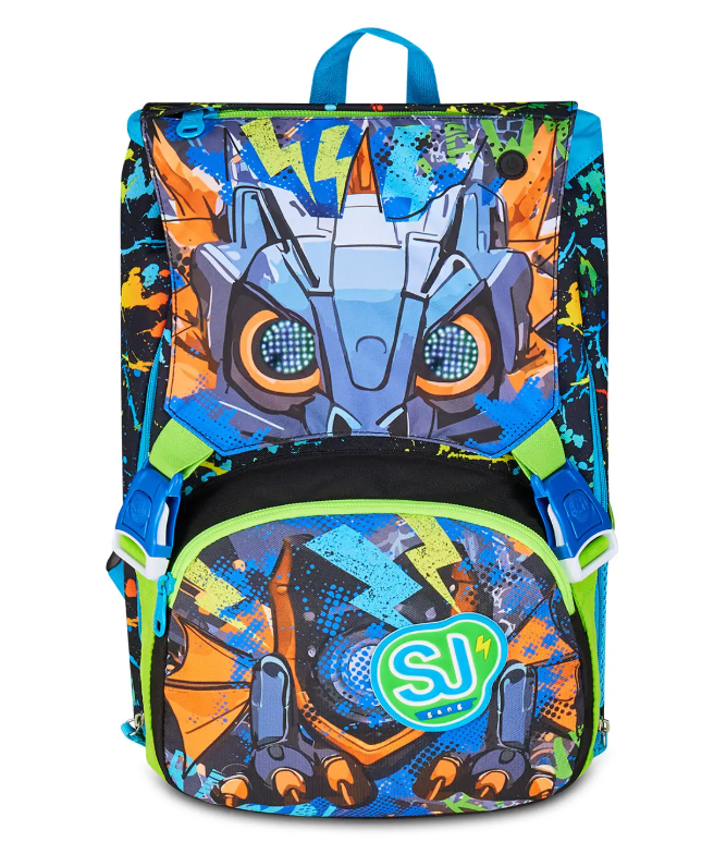 Seven Sj Gang Led Look Zaino Scuola Sdoppiabile Big