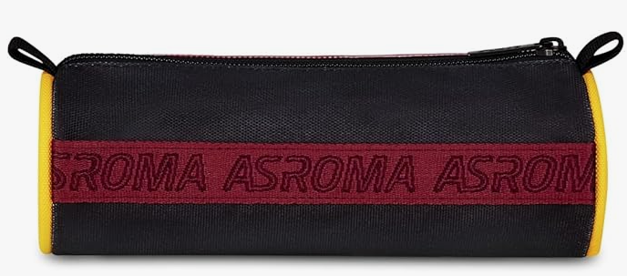 Seven AS Roma Portapenne Scuola Calcio Tombolotto, Rosso, Astuccio Ovale Per Penne, Matite e Accessori