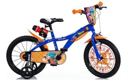 Dino Bikes Bicicletta Dragon Ball Misura 14 Pollici con Rotelle Incluse