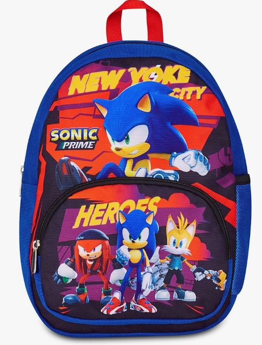 Seven Sonic Zainetto Asilo, Blu, Tasca Frontale con Zip, Tasca per Borraccia, Asilo e Tempo Libero, Bambino