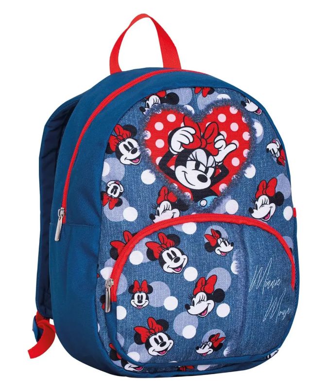 Seven Zainetto Asilo Minnie Small – Zaino Bambina 23x34x17 cm con tasca Frontale e Tasca per Borraccia