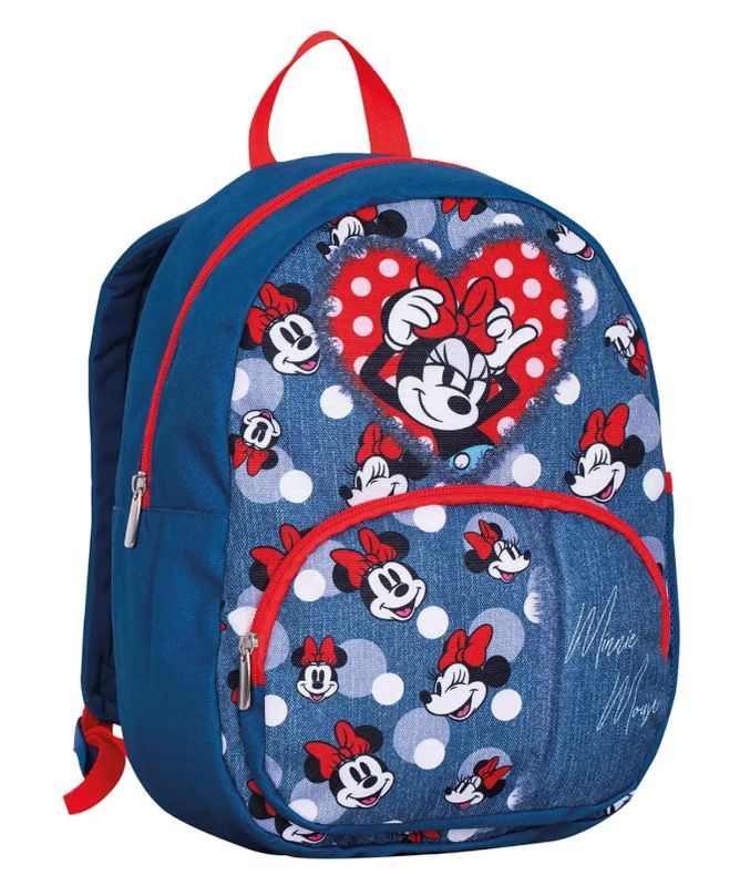 Seven Zainetto Asilo Minnie Small – Zaino Bambina 23x34x17 cm con tasca Frontale e Tasca per Borraccia