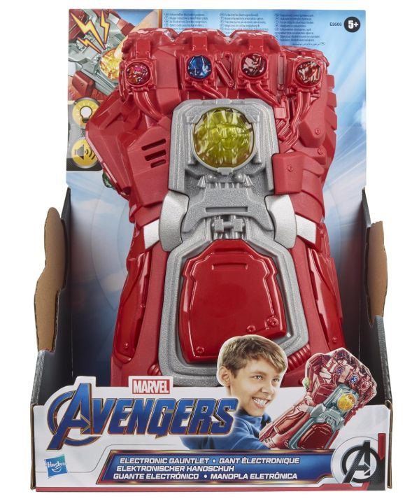 Hasbro Marvel Avengers: Endgame, Guanto dell'Infinito elettronico Rosso, con luci e Suoni, Giocattoli per Roleplay Ispirati ai Supereroi