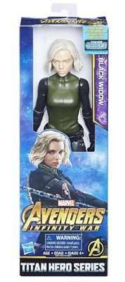 Marvel Infinity Guerra Titan Hero Serie Black Widow  "Vedova Nera" 30 cm con porta Titan Hero Power FX